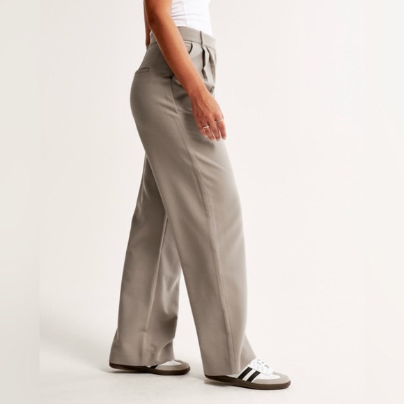 BNWT SOLD OUT, A&F Light brown Curve Love Sloane Tailored Pant 26 L - Picture 3 of 7